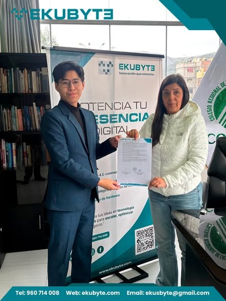 Firma del convenio CORLAD Junín - EKUBYTE