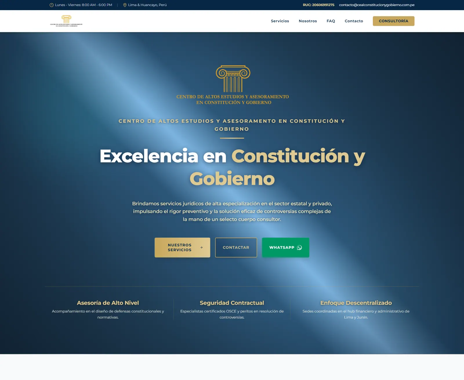 CEAL Constitución y Gobierno